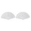 2X Plastic Fabric Hand Foldable Fan for Ladies Men White 1