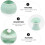1Set Durable Green Ceramic Sake Serving Cups with Warmer for Home Bars 9