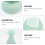 1Set Durable Green Ceramic Sake Serving Cups with Warmer for Home Bars 11