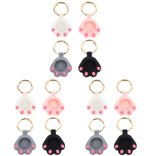 12Pcs Assorted Color Protective Case for Cat Pad Tracker Locator Cover 1