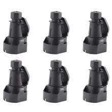 6X Presa per Rimorchio Europea un 7 Pin + Adattatore per Connettore per Barra di Traino per Auto, Camion, , Barche, Roulotte, Adattatore per