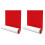 2X Self-Adhesive  Gliders,40 X 150 Cm,Self-Adhesive  Pads, Multi-Purpose Adhesive Mat Tape Red 2