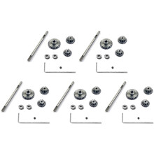 5X Metal Transmission Gear with D Axis Gearbox Steel Gears Set for WPL D12 1/10 RC Car Upgrade Parts Accessories