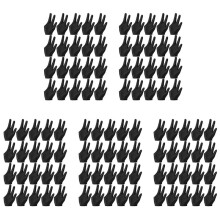 100Pcs Breathable Billiard Gloves Snooker Left Right Hand Gloves 3 Fingers Cue Gloves for Women Men Billiard Accessories
