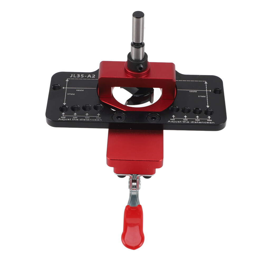 35Mm Woodworking Hinge Jig Drilling Hole Puncher Aluminum Alloy Guide 4691388828759
