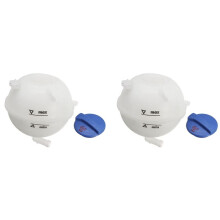 2X Ccoolant Expansion Tank + Cap Compatible with MK2 MK3 CADDY Saloon 1H0121407A 357121407A