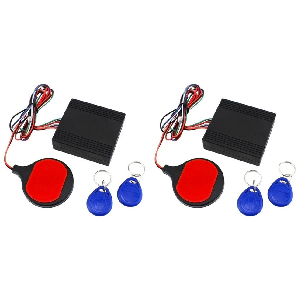 2X Anti Theft Motorcycle Hidden Lock System With Engine Cut Off Immobilizer Ic Card Alarm Induction 6032183276778