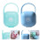 2Pcs Pacifier Protective Box PP Storage Case for Baby Assorted Colors 4