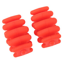 Assorbitore di vibrazioni per braccia dell'arco in silicone, 2 pezzi, rosso