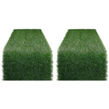 2X Grass Table Runner 12 X 72 Inch, Green Artificial Tabletop Decor for Wedding, Birthday Party, Banquet, Baby Shower