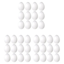 72-Pack 3-Tums PåSkskumäGg Vit Frigolit ÄGg ÄGgskum Naturligt Polystyren ÄGgskum Handgjord ÄGgboll