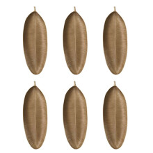 6X Bandeja Decorativa NóRdica Forma de Folhas de Ouro Bandeja de Servir Joias Palete de Frutas Organizador de Armazenamento de Mesa para Salgadinhos