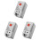 3X Mechanical Thermostat, KTO011 0-60Celsius Adjustable Compact Normally Close(N.C) Temperature Controller ,Red 1