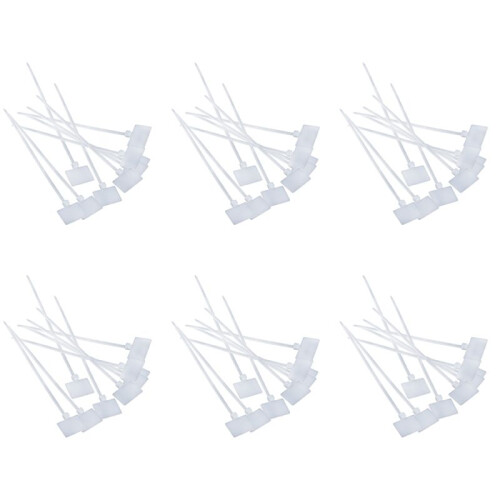 300Pcs Nylon Cable Tie Label Self-Locking Network Zipper Trim Wrap Ring  Label