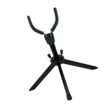 Folding Alto Saxophone Stand with Stable NonSlip Support, Durable Black Finish for Home and Stage