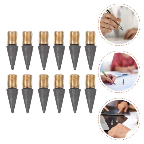 12pcs student pencils with replaceable tips for sketching and school 1