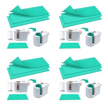 12X Sublimation Tumblers Wrap for Mug Press, 3 Thicknesses Green Silicone Mug Wrap