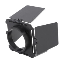 Vierblättriger Aluminium-Lichtblende für kleine Blitzgeräte mit 50 mm Mount