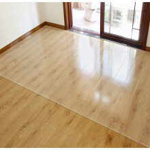 Clear PVC Chair Mat for Hard Floors 90x90cm, NonSlip Transparent Floor Protector for Office and Home