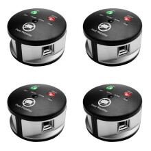 4X Riple Rodent Repeller, Ultrasonic Pest Repeller, TryckvåG, Inomhus för MöSs, RåTtor, Spindlar, 360 Grader, UK Plug