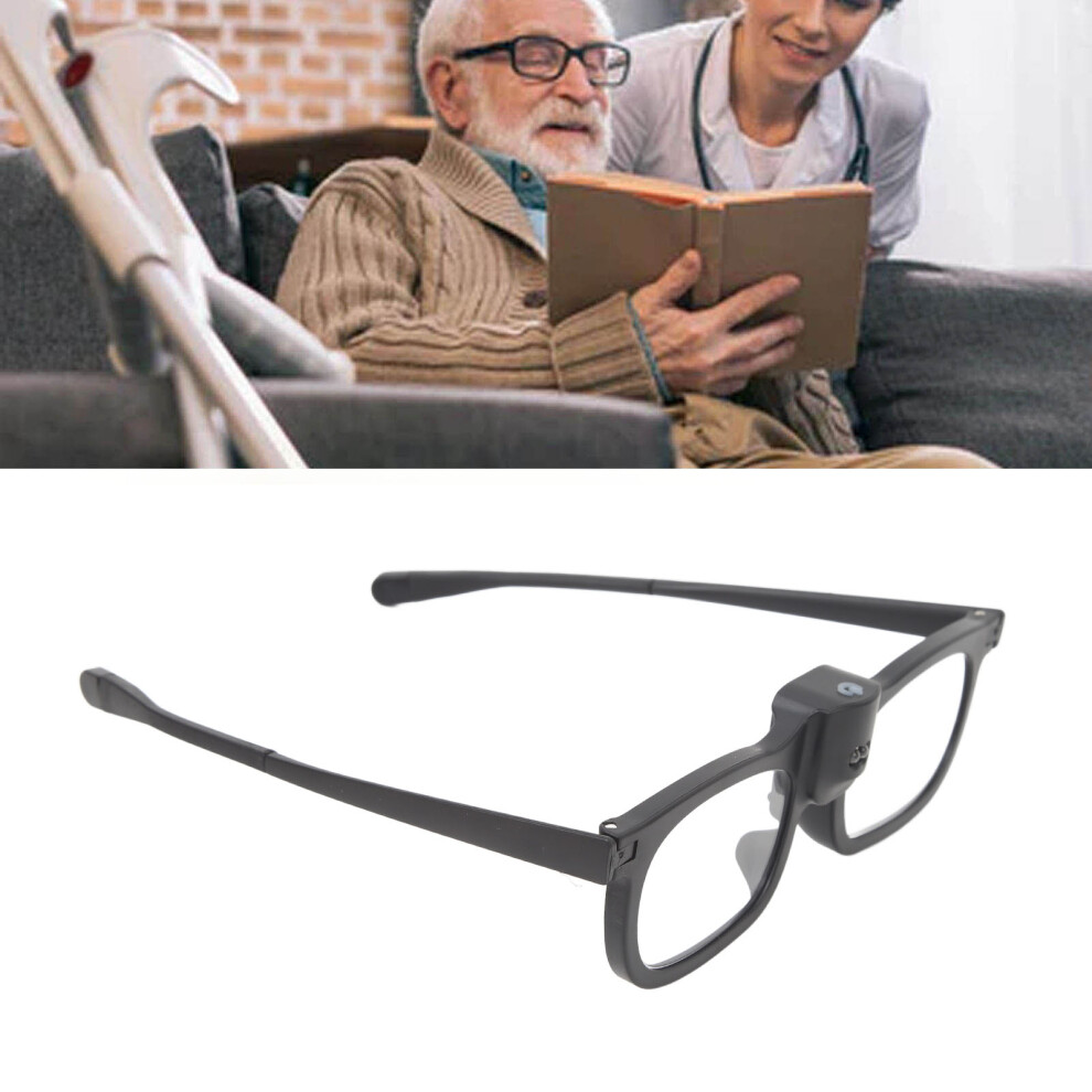 LED Magnifier Glasses 1.5X 150D Brightness Adjustable Elderly