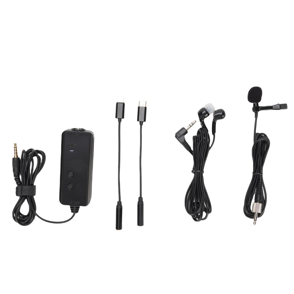 Lavalier Clip-On Microphone With Headphones, 20Hz-20Khz, 1.5M Cable 4691388825048