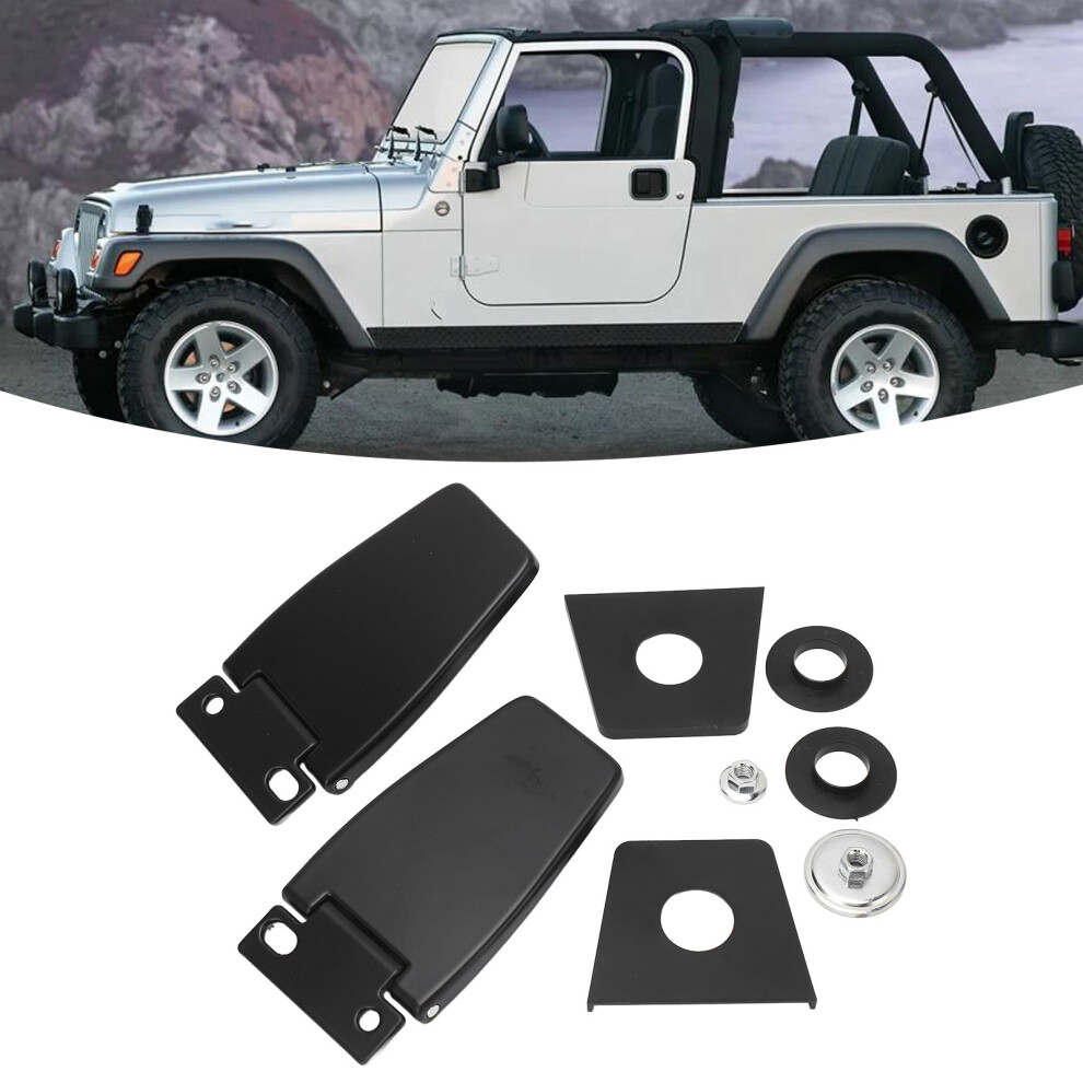 Stainless Steel Liftgate Window Hinges For Jeep Wrangler Yj Tj Lj 4021388830344