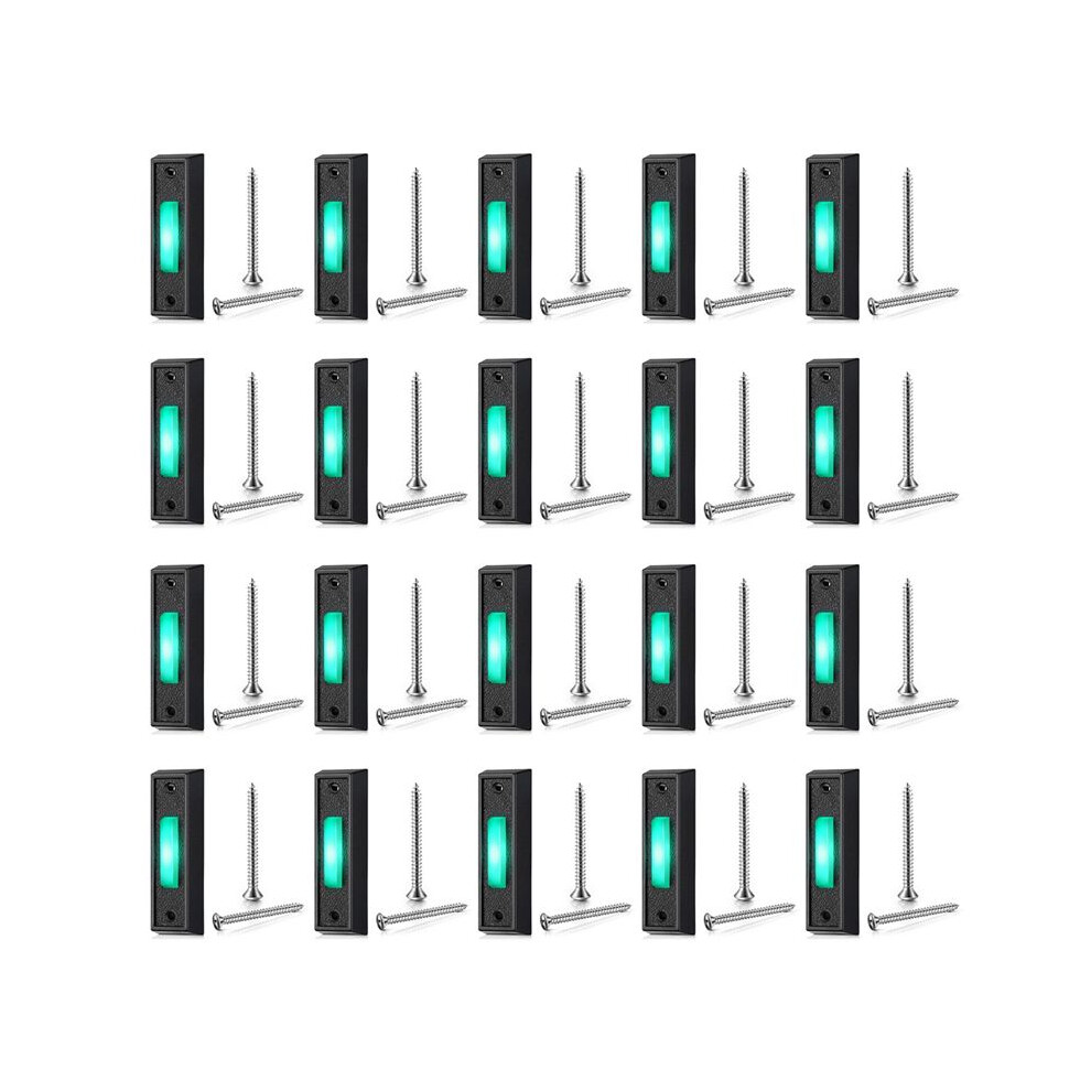 20Pcs Wired Doorbell Button With Led Light, Replacement Of Doorbell Ring Button, Wall Mounted Door Opener 4711820511459