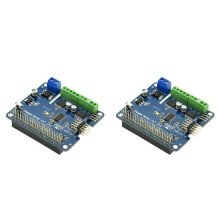 2X Stepper Motor HAT V0.2+Robot Expansion Board Stepper/Motor/Servo for Raspberry Pi 3B/3B+