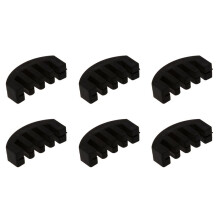 6X Violin Practice Heavy Black Rubber Violin Mute Silencer Acoustic Electric