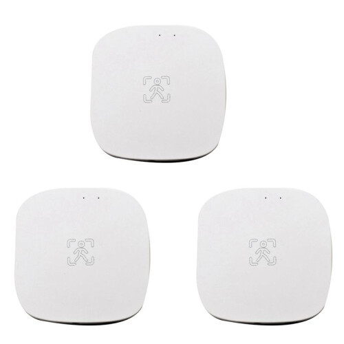 3X Tuya ZigBee MmWave Human Presence Sensor with Luminance MicroWave  Detection PIR Motion Sensor Wall Mount