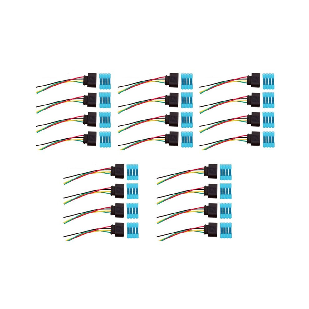 20Set Ignition Coil Connector Harness Wiring Plug For A3 A4 A5 A6 Tt 1J0973724 2011340 1J0998724 6033107867683