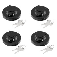 4X Tappo Serbatoio Carburante per Escavatore con 8 Chiavi per Accessori per Escavatori Cingolati Escavatore Takeuchi 15521-00500