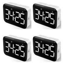 4X Digital Kitchen Timer - Magnetic Countdown Count Timer with Large LED Display Loud Volume for Cooking and for Kids