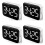 4X Digital Kitchen Timer - Magnetic Countdown Count  Timer with Large LED Display Loud Volume for Cooking and for Kids 1