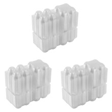 150Pcs Plastic Egg Cartons Bulk Clear Chicken Egg Tray Holder for Family Pasture Chicken Farm Business Market- 4 Grids
