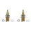 2St Gitarr Push/Push Potentiometer Kortskaft Push Push Potentiometer Elektrisk Gitarrpott A500K för Gitarrbasdelar 2