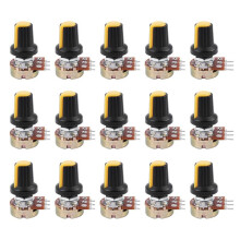 15 StüCke 10 Karat OHM 3 Terminal Linearkegel Rotary Audio B Typ Potentiometer