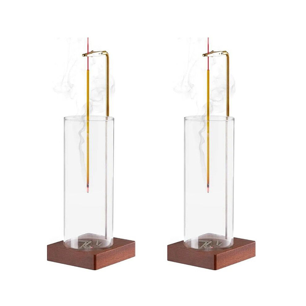 Semoic 2X Incense Holder For Sticks,10Inch Anti Ash Flying Incense Holder With Removable Ash Catcher,Upside Down Incense Burner