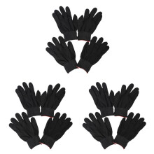 6 Pair of Antistatic Nylon Work Gloves Nylon Gloves, Black