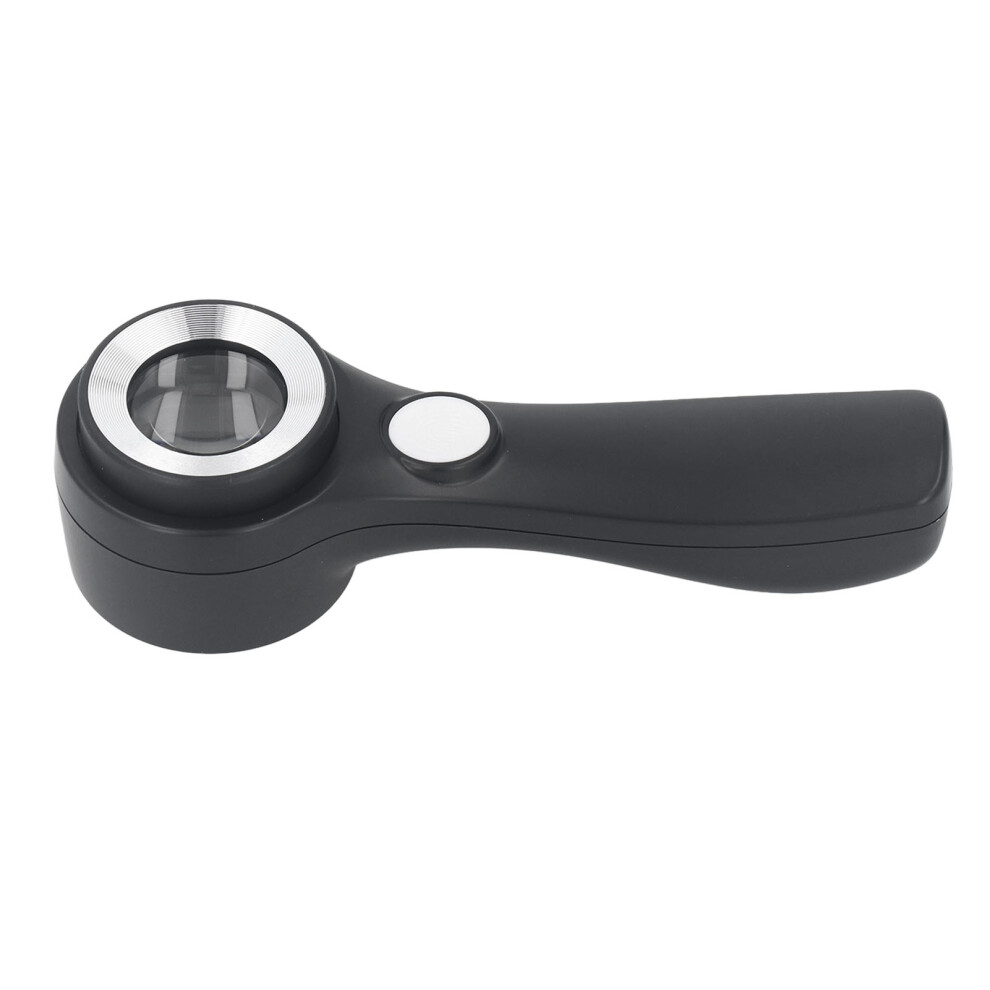 Handheld 60X Illuminated Magnifier with Built-in 500mAh USB Rechargeable Battery