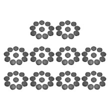 Univeral 100Pcs 49mm Center Pinch Front Lens Cap for   DSLR Camera