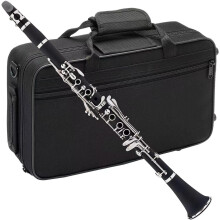 Bb Clarinet for Beginner Students with Mouthpiece, Tuning Tube and Cleaning Cloth – Ready to Play