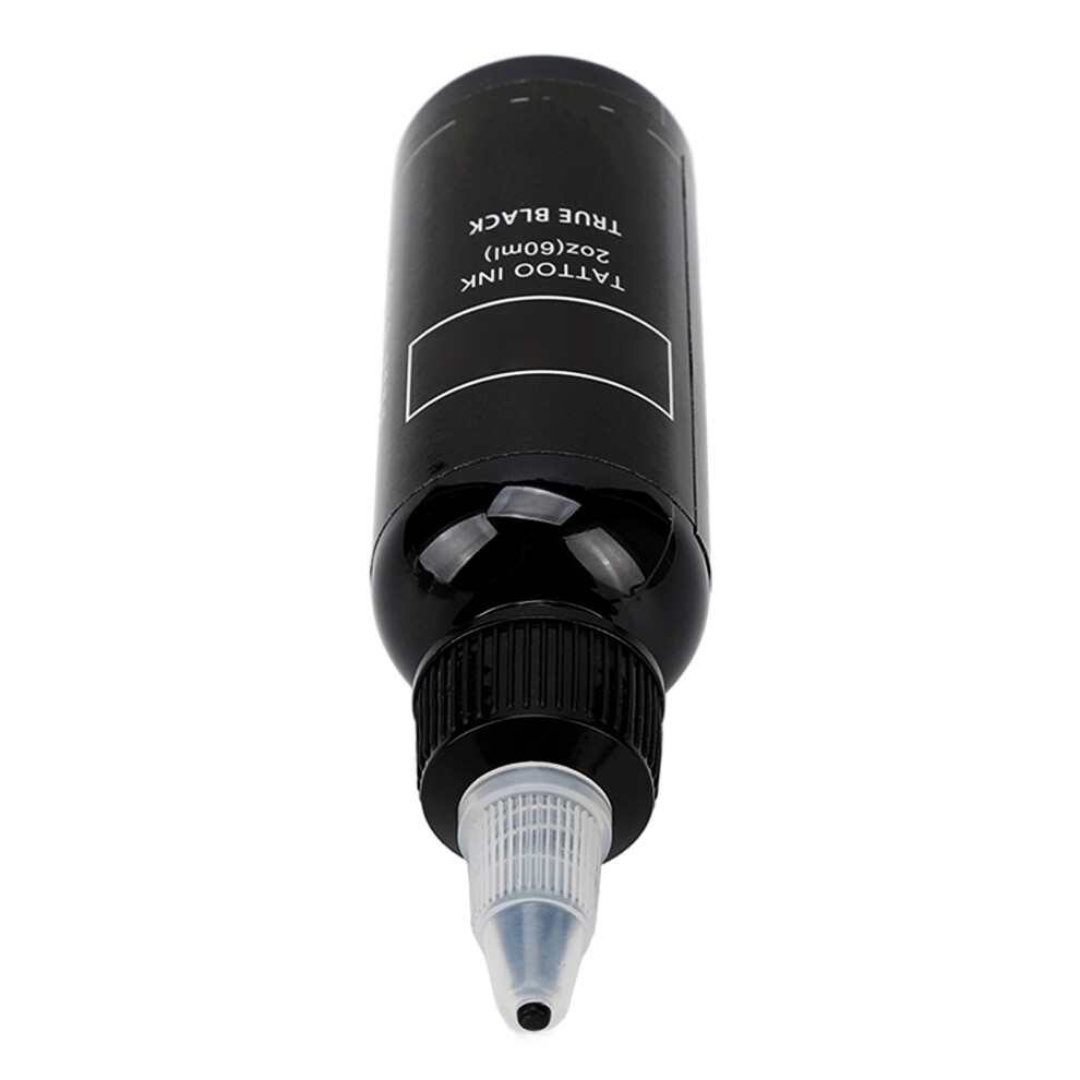 Black 60Ml Liquid Tattoo Ink For Practice Skins, Easy Coloring