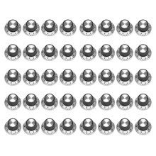 40 X Potentiometer Pottmetallknopp med 0-9 Skivspelare för 6 mm Axelknopp