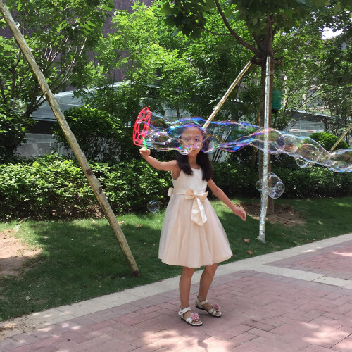 6pcs Bubbles Blowing Rings Multi-Shape Bubble Wand Bubble Making Toy 2