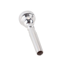 Silver Plated Trumpet Mouthpiece for Beginners Enhanced Tone Clarity Ergonomic Rim Comfort Durable Metal Design
