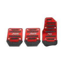 (As show, One size) Car Non-slip Aluminum Alloy Pedal Pads, Pedal Brake Pedal Cover Universal Replacement Accessories