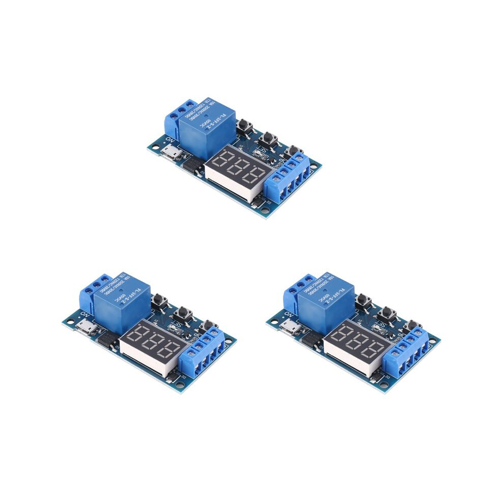3X Hw-521 Digital Delay 1 Way Relay Trigger Cycle Timer Delay Circuit Board Timing Control Module 6034163772713