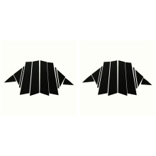 20x Car Window Pillar Trim Sticker Middle BC Column Sticker External Accessories for 3 Axela BM BP 2013-2020